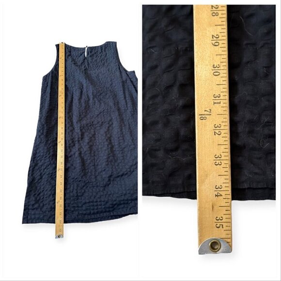 J. Crew Black Cotton sleeveles mini dress, Size L - Picture 9 of 10